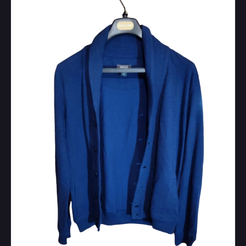 Kenneth Cole cardigan navy blue size small
